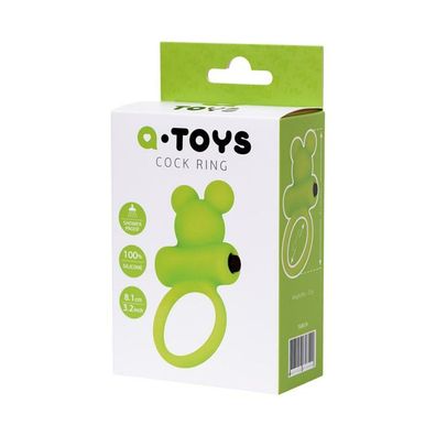 Cockring A-Toys mit Vibrokugel; grün