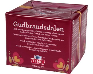 Food-United-Gudbrandsdalen Käse 250g Tine Brunost Gjetost Molkenkäse Norwegenkäse ...