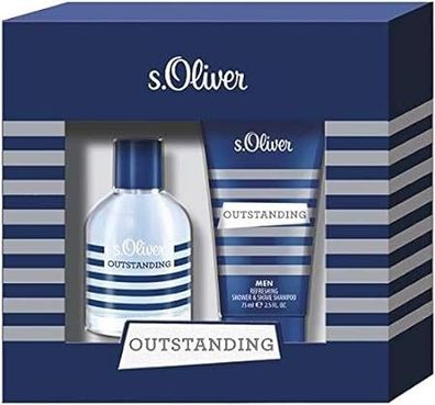 Outstanding Men by S. Oliver 2-teilig : Eau de Toilette Spray 30 ml + Shampoo 75ml