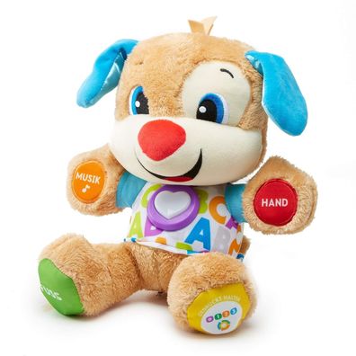 Fisher-Price FPM50 Lernspaß Hündchen Kuscheltier Babyspielzeug Ab 6 Monaten