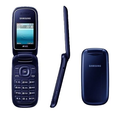 Original Samsung GT-E1272 Handy Blau Dual Sim Klapphandy Mobiltelefon Neu