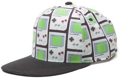 Gameboy Caps Kappen Mützen Nintendo Game Boy mit allover Print Gamer Snapback Cap