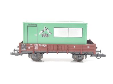 Roco H0 46011 Güterwagen Niederbordwagen X05 mit Container 462 135 DB / NEM