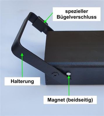 Gabelverlängerung 1500-3000 mm mit Magnethalterung für Gabelstapler