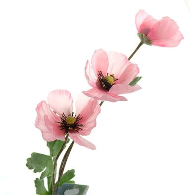 Kaemingk Mohnblütenstiel Rosa 70 cm - Kunstblumen