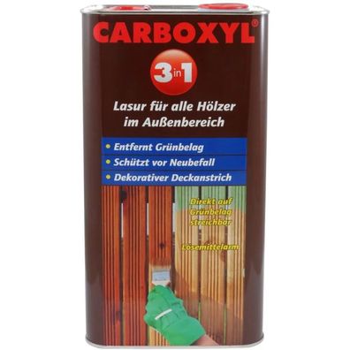 10 L Carboxyl 3 in 1 Holzlasur Lasur Zaunlasur Holzschutzlasur Holz Imprägnierung