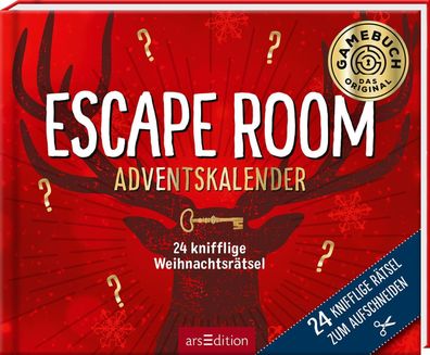 24 knifflige Weihnachtsr?tsel. Escape Room Adventskalender,