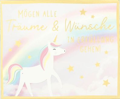 Wunscherfüller Soundbox Musikschachtel für Geldgeschenke 1 Stück Mögen alle Träume