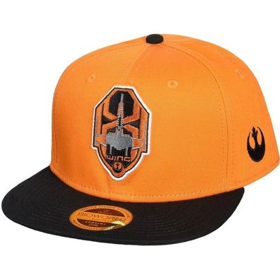X-Wing Fighter Caps Kappen Mützen Hat Schwarz-Orange Star Wars Logo Snapback Cap