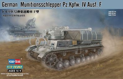 Hobby Boss 1:72 82908 German Munitionsschlepper Pz. Kpfw. IV Ausf. F