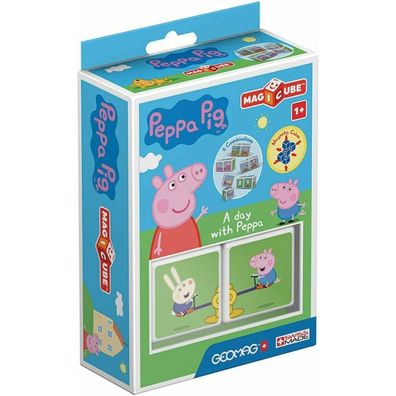 GEOMAG Magnetische Würfel Magicube Peppa Pig - Tag mit Peppa