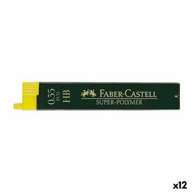 12 FABER-CASTELL SUPER-POLYMER Bleistiftminen HB 0,35 mm