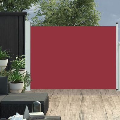 Ausziehbare Seitenmarkise 100×500 cm Rot