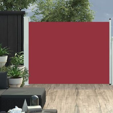 Ausziehbare Seitenmarkise 140×500 cm Rot