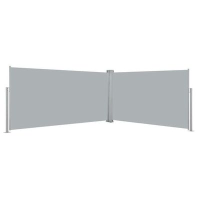 Ausziehbare Seitenmarkise 160x600 cm Grau