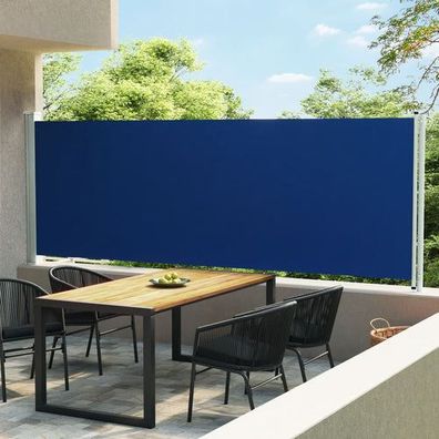 Seitenmarkise Ausziehbar 600x160 cm Blau