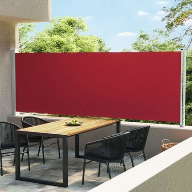 Seitenmarkise Ausziehbar 600x160 cm Rot