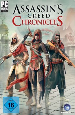 Assassins Creed Chronicles Trilogy (PC Nur Ubisoft Connect Key Download Code) No DVD