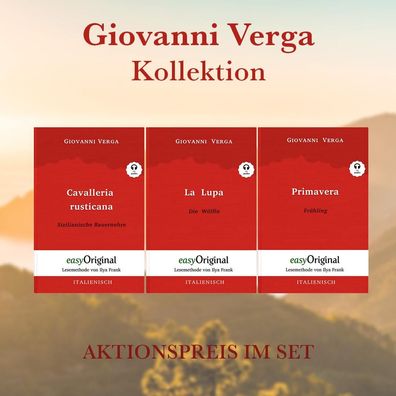 Giovanni Verga Kollektion (B?cher + 3 Audio-CDs) - Lesemethode von Ilya Fra ...