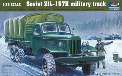 Trumpeter 1:35 1003 ZIL-157K Soviet Military Truck w/ Canvas