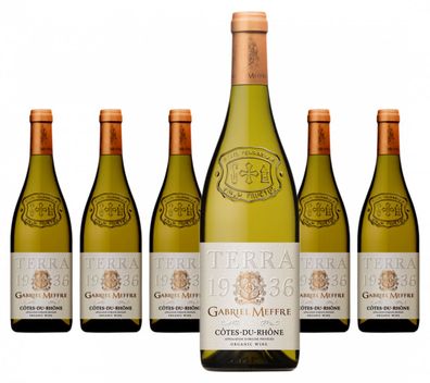 6 x Gabriel Meffre Côtes du Rhône Blanc BIO – 2021