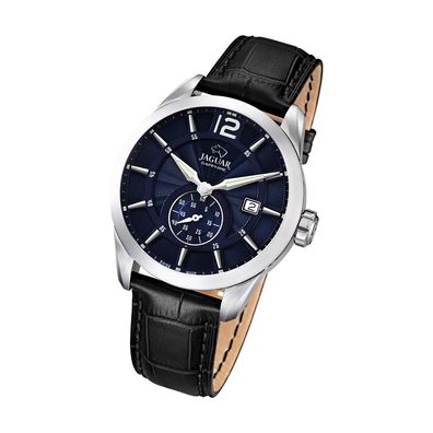 Jaguar Leder Herren Uhr J663/2 Elegant Quarz Armbanduhr schwarz ACM UJ663/2