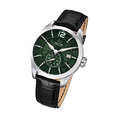 Jaguar Leder Herren Uhr J663/3 Elegant Quarz Armbanduhr schwarz ACM UJ663/3