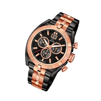Jaguar Edelstahl Herren Uhr J811/1 Armbanduhr schwarz rosé Special Ed UJ811/1