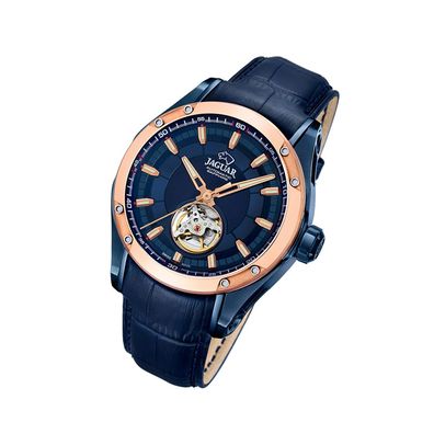 Jaguar Leder Herren Uhr J812/ A Automatik Armbanduhr blau Special Edition UJ812/ A