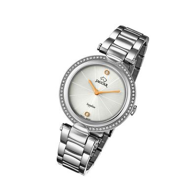 Jaguar Edelstahl Damen Uhr J829/1 Fashion Armbanduhr silber Cosmopolitan UJ829/1