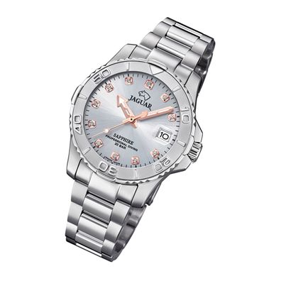 Jaguar Edelstahl Damen Uhr J870/2 Analog Armbanduhr silber Cosmopolitan UJ870/2