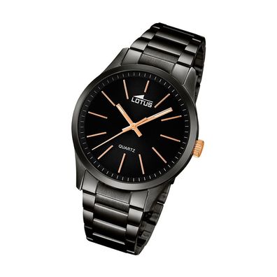 Lotus Stahl Herren Uhr L18162/2 Armbanduhr schwarz Elegant Minimalist UL18162/2