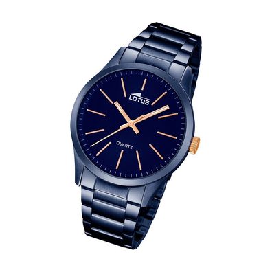 Lotus Edelstahl Herren Uhr L18163/2 Armbanduhr blau Elegant Minimalist UL18163/2