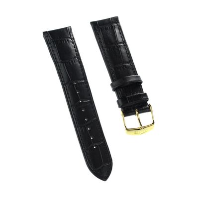 Lotus Herren Uhrenarmband 22mm Leder-Band schwarz für Lotus L18150 ULA18150/S
