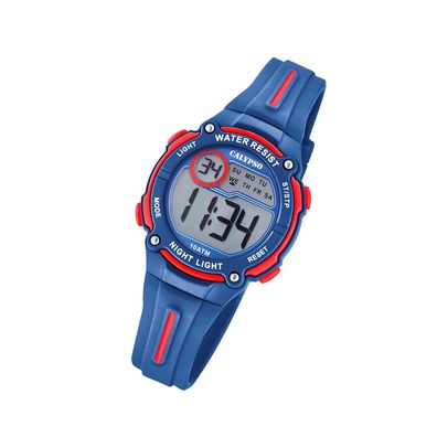Calypso Kunststoff PUR Kinder Uhr K6068/4 Armbanduhr dunkelblau Digital UK6068/4