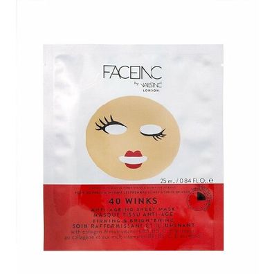 Face Inc by Nails Inc 40 Winks straffende und aufhellende Blattmaske