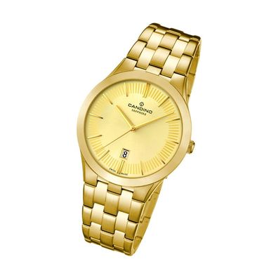 Candino Classic Edelstahl Herren Uhr C4541/2 Armbanduhr Analog Gelbgold UC4541/2