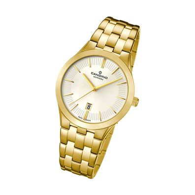 Candino Classic Edelstahl Damen Uhr C4545/1 Armbanduhr Quarzwerk gold UC4545/1