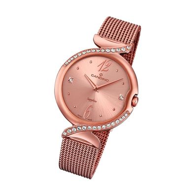 Candino Elegance Edelstahl Damen Uhr C4613/2 Armbanduhr Analog roségold UC4613/2