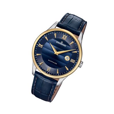 Candino Classic Leder Quarz Herren Uhr C4640/3 Armband-Uhr Analog blau UC4640/3