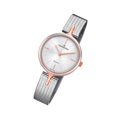 Candino Elegance Edelstahl Damen Uhr C4643/1 Armbanduhr Analog silber UC4643/1