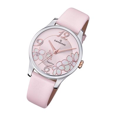 Candino Leder Damen Uhr C4720/4 Analog Fashion Armbanduhr rosa Elegance UC4720/4