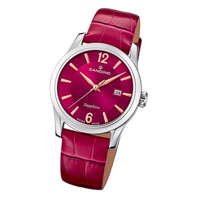 Candino Damenuhr Classic C4736/3 Armbanduhr Edelstahl rot UC4736/3