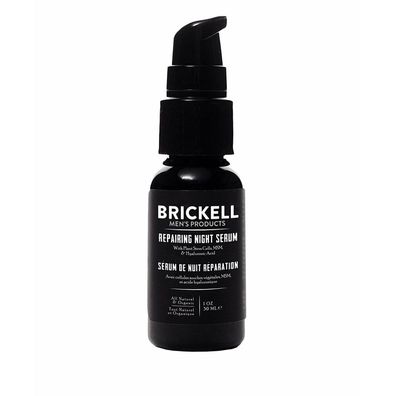 Brickell Men&#39; s Anti Aging Repairing Night Gesichtsserum 30ml