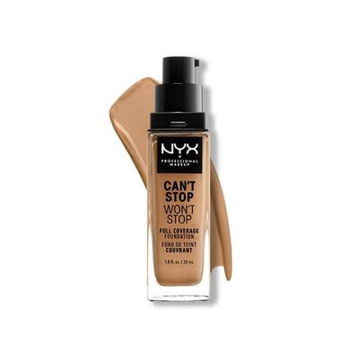 NYX Professional Makeup Can't Stop Won't Stop Full Coverage Foundation Camel 30ml