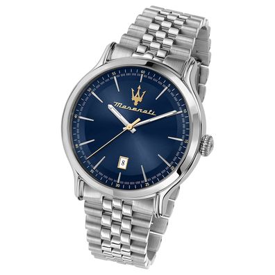 Maserati Edelstahl Armband-Uhr Analog EPOCA Herren silber UMAR8853118021