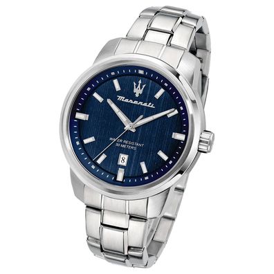 Maserati Edelstahl Armband-Uhr Analog Successo Herren silber UMAR8853121004