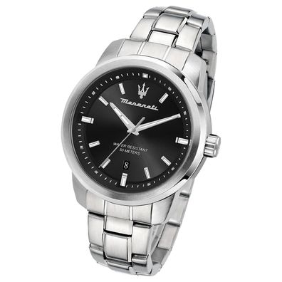Maserati Edelstahl Armband-Uhr Analog Successo Herren silber UMAR8853121006
