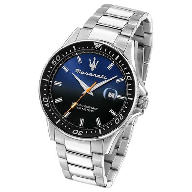 Maserati Edelstahl Armband-Uhr Analog SFIDA Herren silber UMAR8853140001