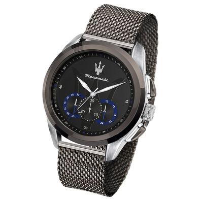Maserati Edelstahl Armband-Uhr Chronograph Traguardo Herren grau UMAR8873612006